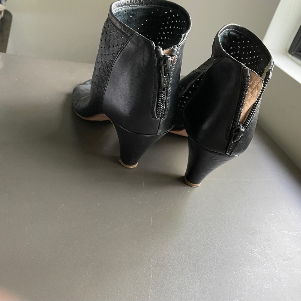 Jeremy Ho Perforated Leather Open Toe Booties - image 5